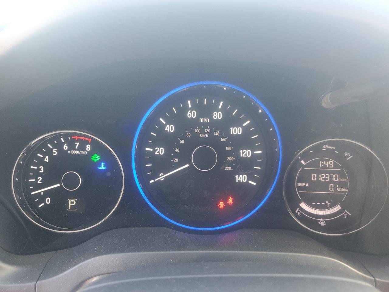 2019 Honda HR-V VIN 3CZRU5H11KM714395 Copart auction photo, front end / minor dent/scratches damage thumbnail 9
