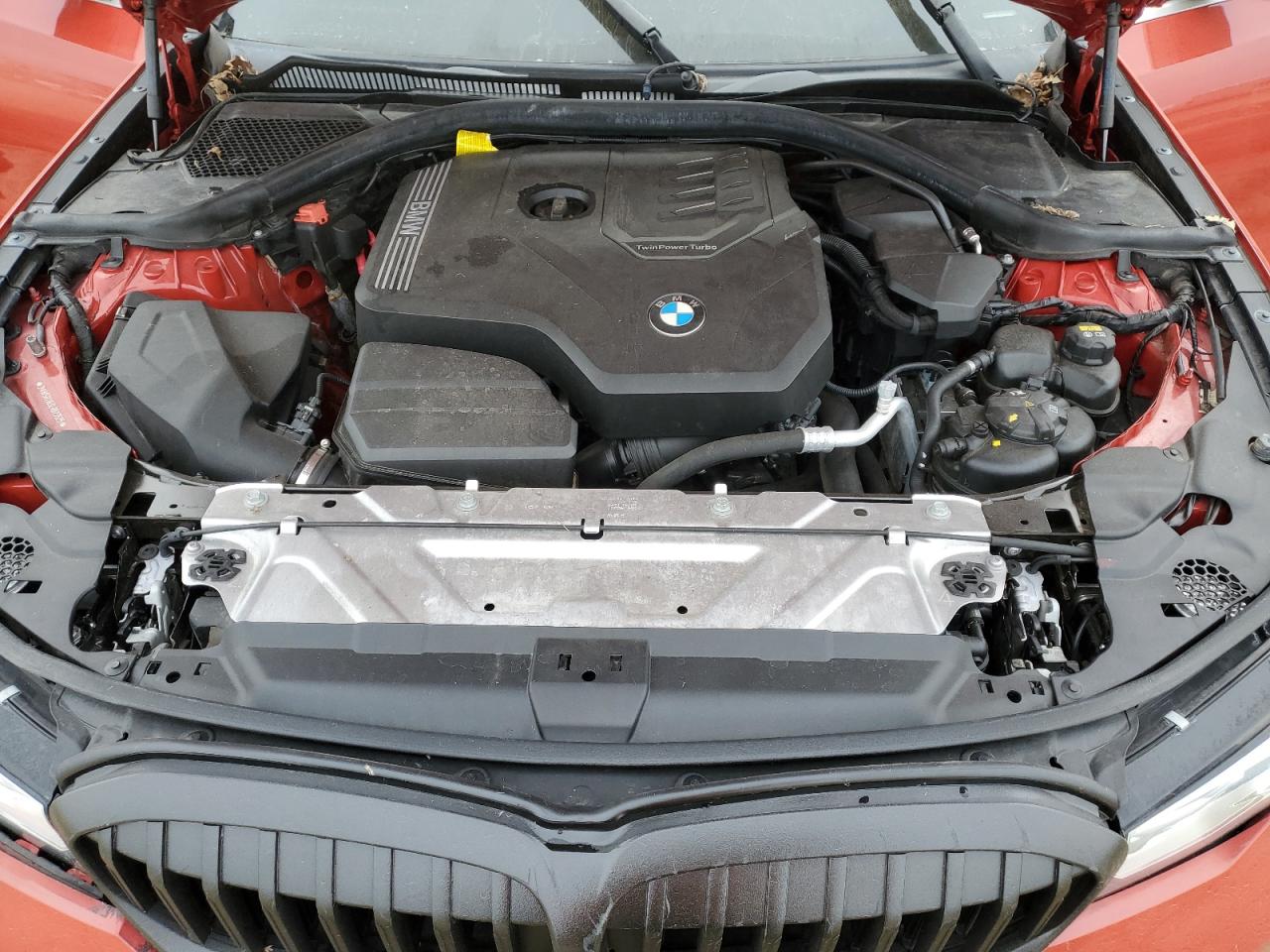 2020 BMW 3er VIN 3MW5R1J03L8B23525 Copart auction photo, front end / top/roof damage thumbnail 11