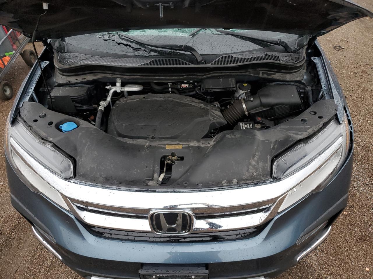 2021 Honda Pilot VIN 5FNYF6H06MB085359 Copart auction photo, rollover damage thumbnail 12