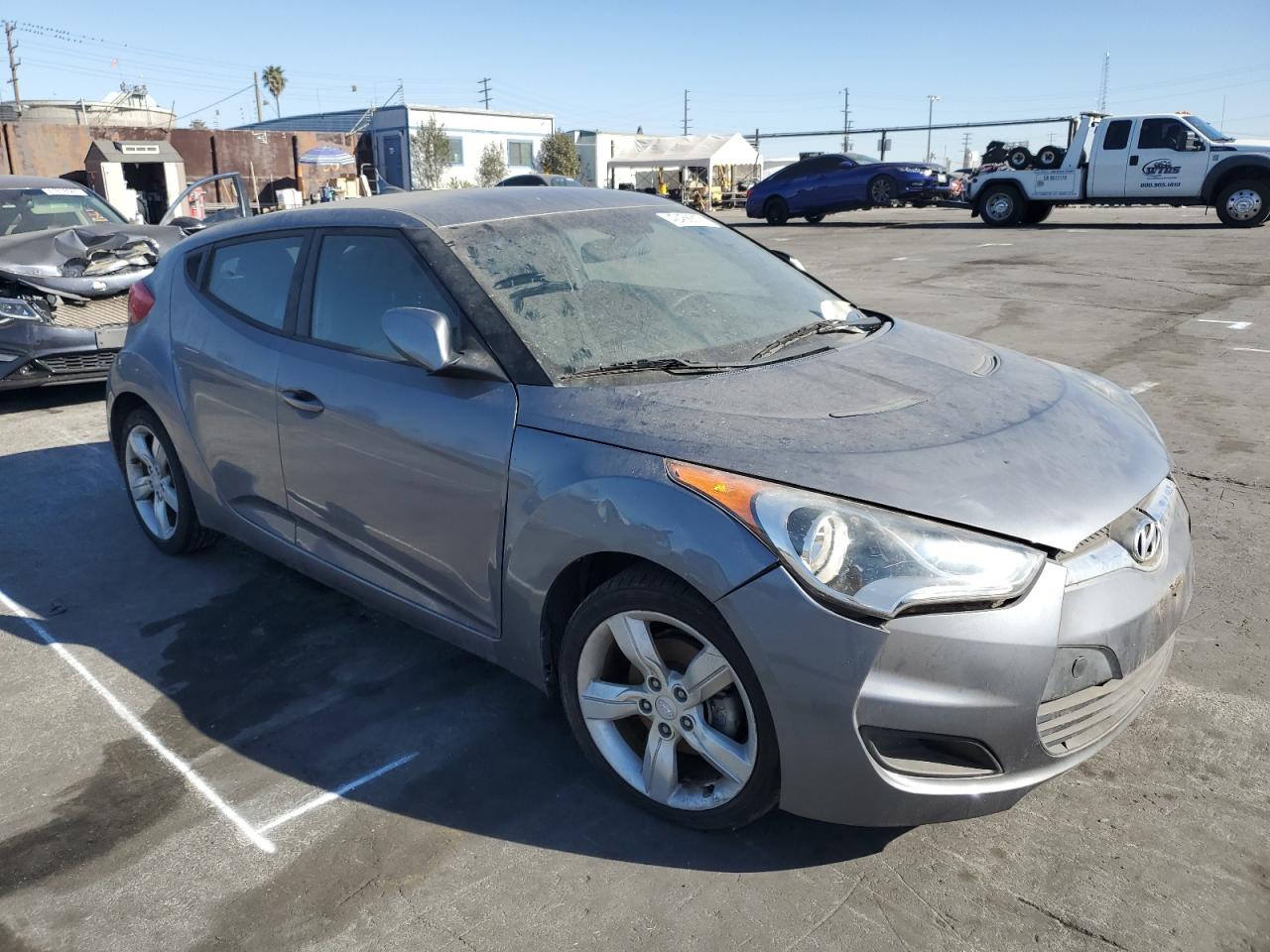 2015 Hyundai Veloster VIN KMHTC6AD2FU236929 Copart auction photo, mechanical / minor dent/scratches damage thumbnail 4