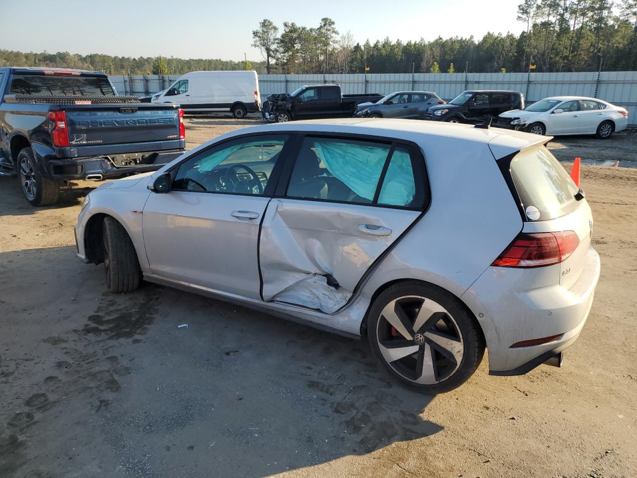 2018 Volkswagen GTI VIN 3VW447AU5JM285323 Copart auction photo, side damage thumbnail 2