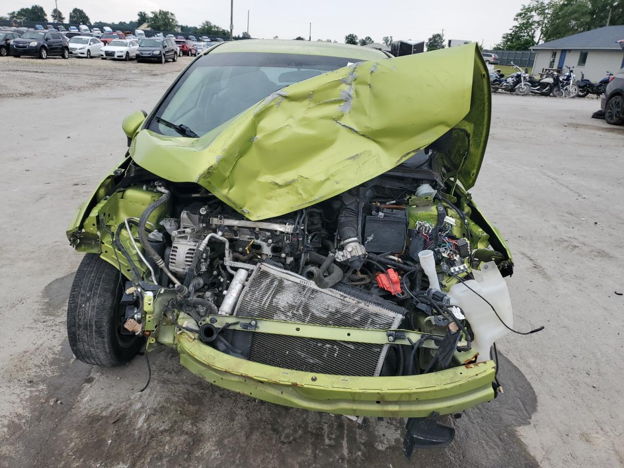 2013 Ford Fiesta VIN 3FADP4EJ5DM192076 Copart auction photo, front end / rear end damage thumbnail 5