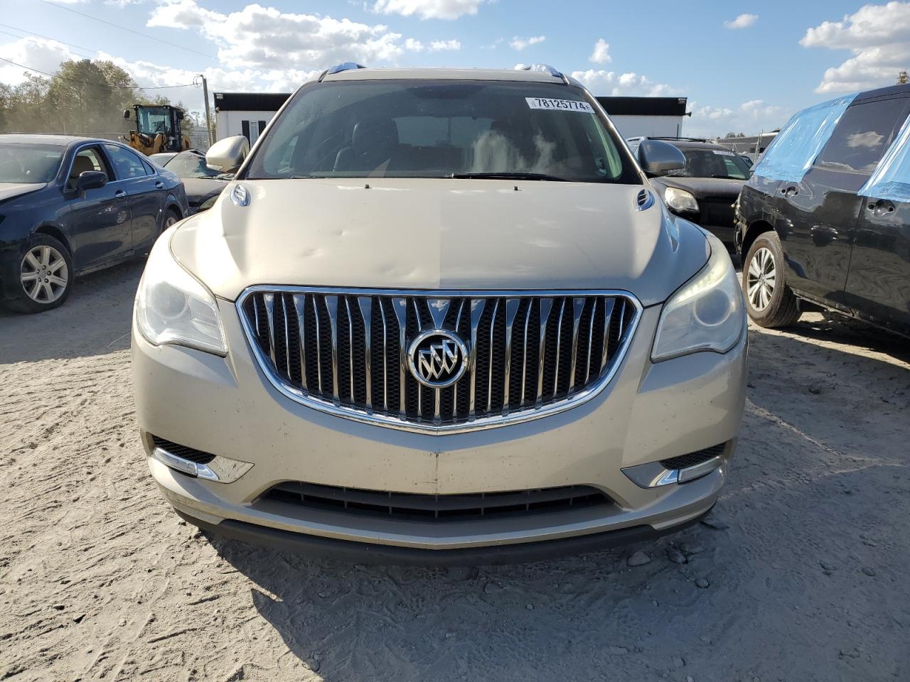 2013 Buick Enclave VIN 5GAKRCKD2DJ242354 Copart auction photo, top/roof damage thumbnail 5