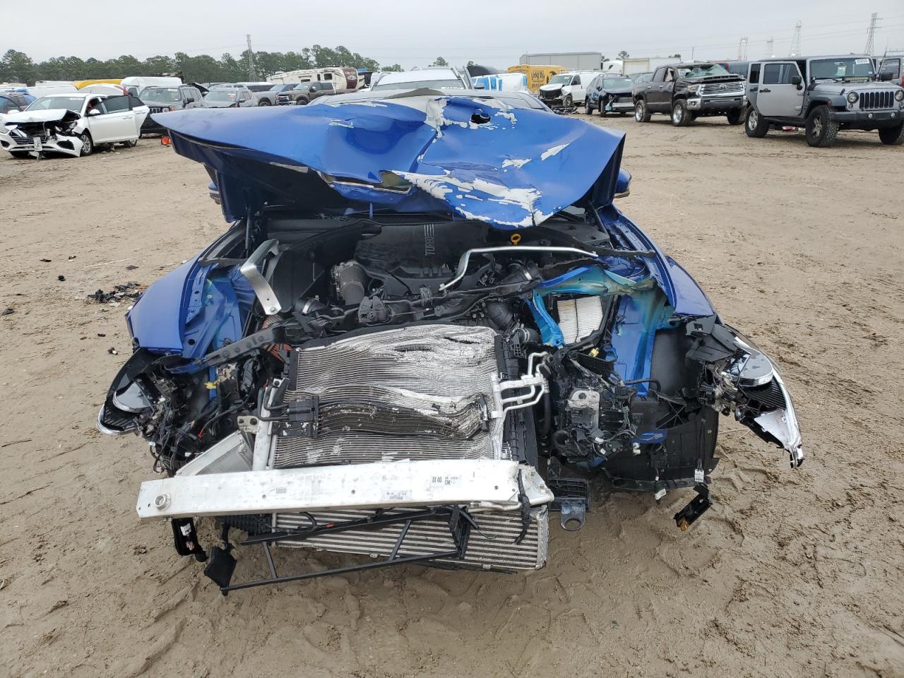2025 Genesis G70 VIN KMTG54SEXSU147021 Copart auction photo, front end / rear end damage thumbnail 5