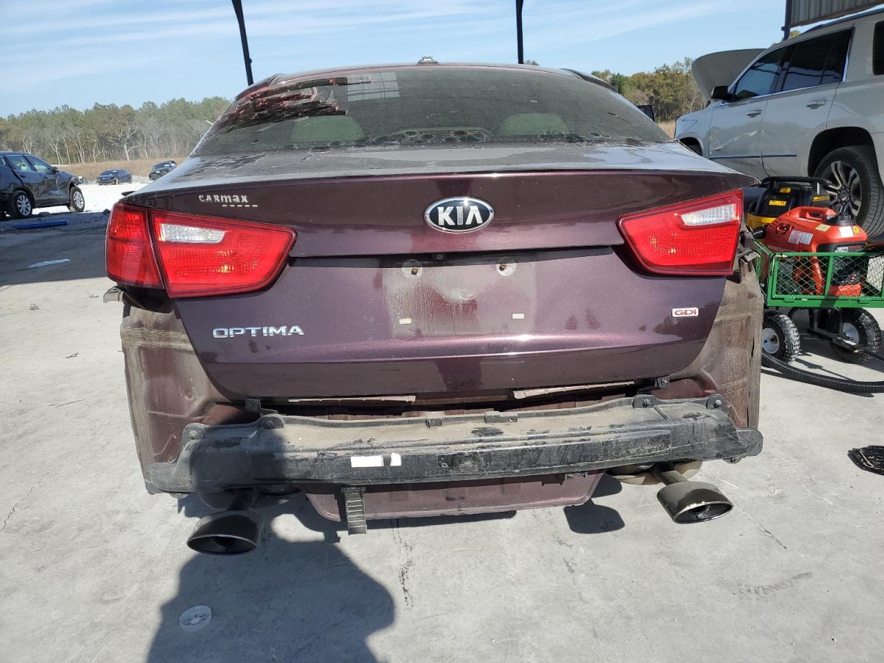 2014 KIA Optima VIN 5XXGM4A70EG303467 Copart auction photo, all over damage thumbnail 6