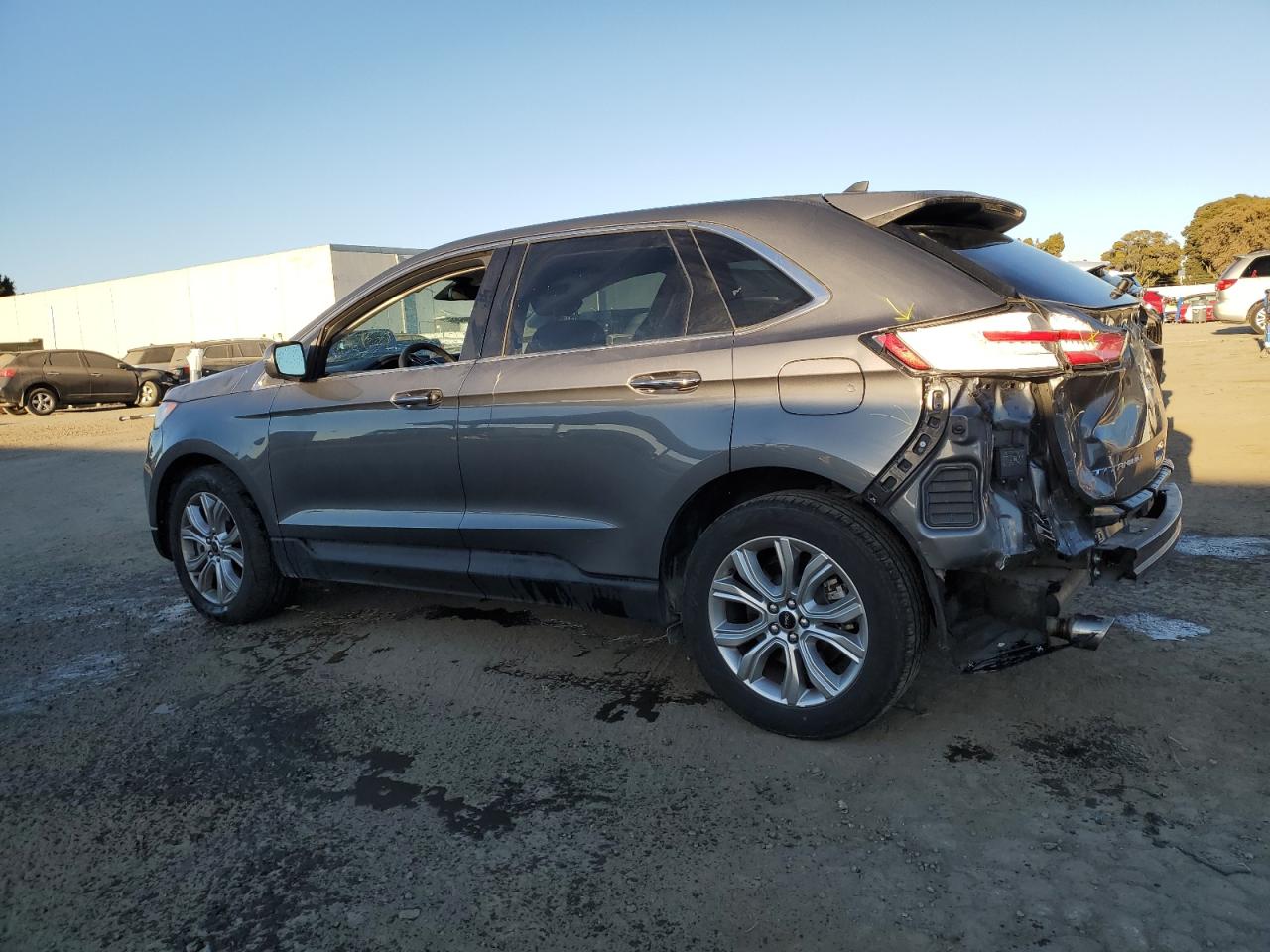 2023 Ford Edge VIN 2FMPK4K96PBA46724 Copart auction photo, rear end / side damage thumbnail 2