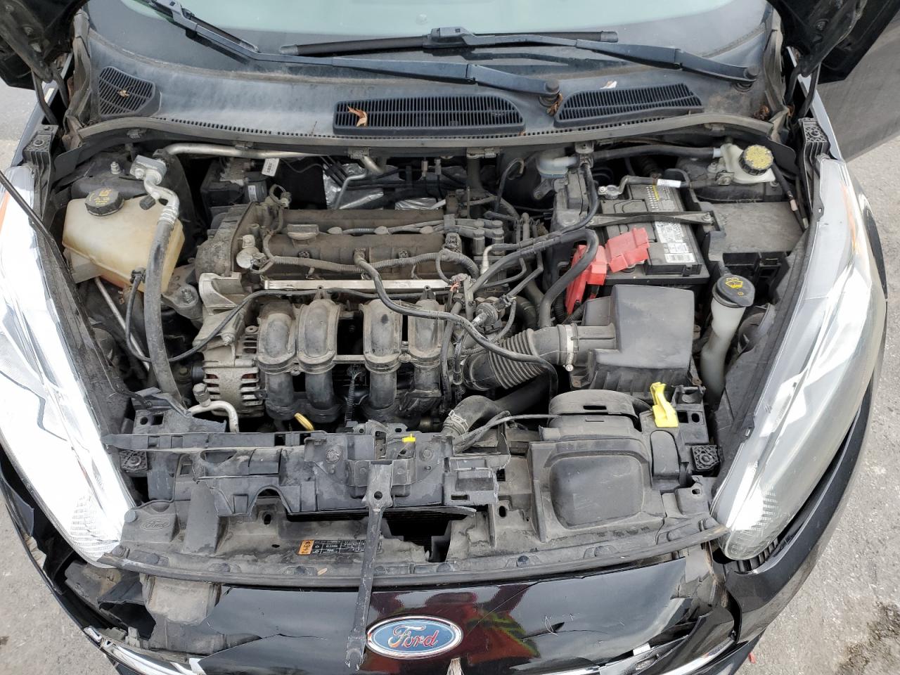 2014 Ford Fiesta VIN 3FADP4EJ0EM228533 Copart auction photo, front end / hail damage thumbnail 13