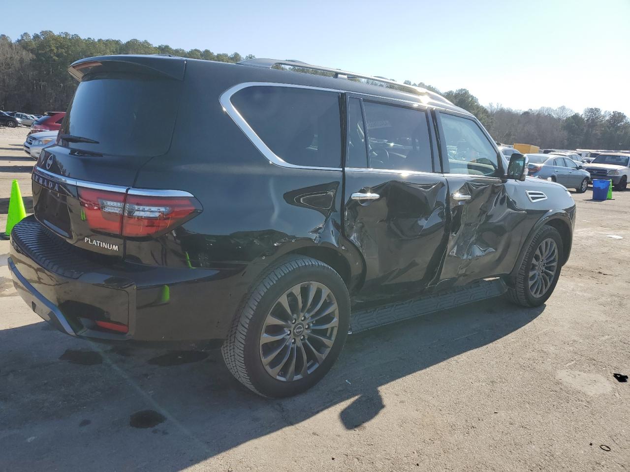 2024 Nissan Armada VIN JN8AY2DB9R9853224 Copart auction photo, side damage thumbnail 3