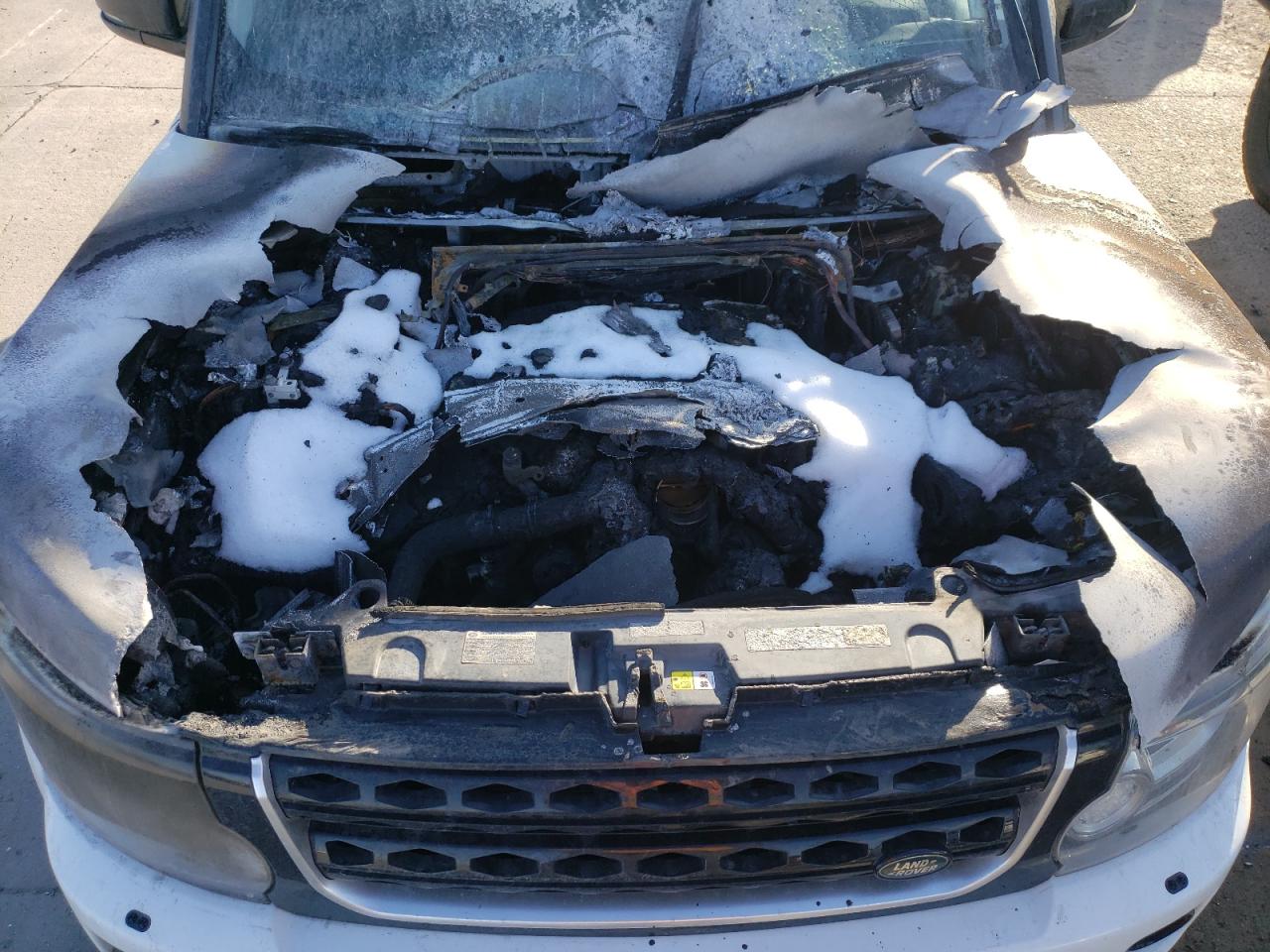 2014 Land Rover LR4 VIN SALAK2V67EA707646 Copart auction photo, burn - engine / front end damage thumbnail 13
