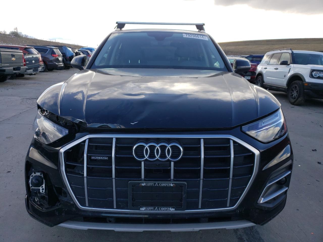 2021 Audi Q5 VIN WA1BAAFY0M2050863 Copart auction photo, front end / rear end damage thumbnail 5