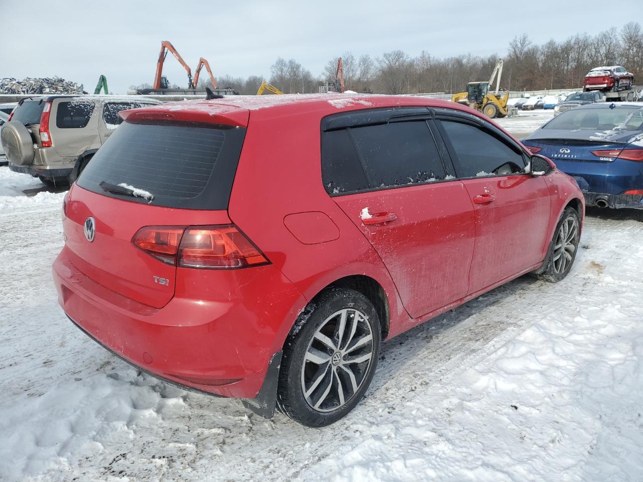 2016 Volkswagen Golf VIN 3VW217AU5GM058416 Copart auction photo, rear end damage thumbnail 3