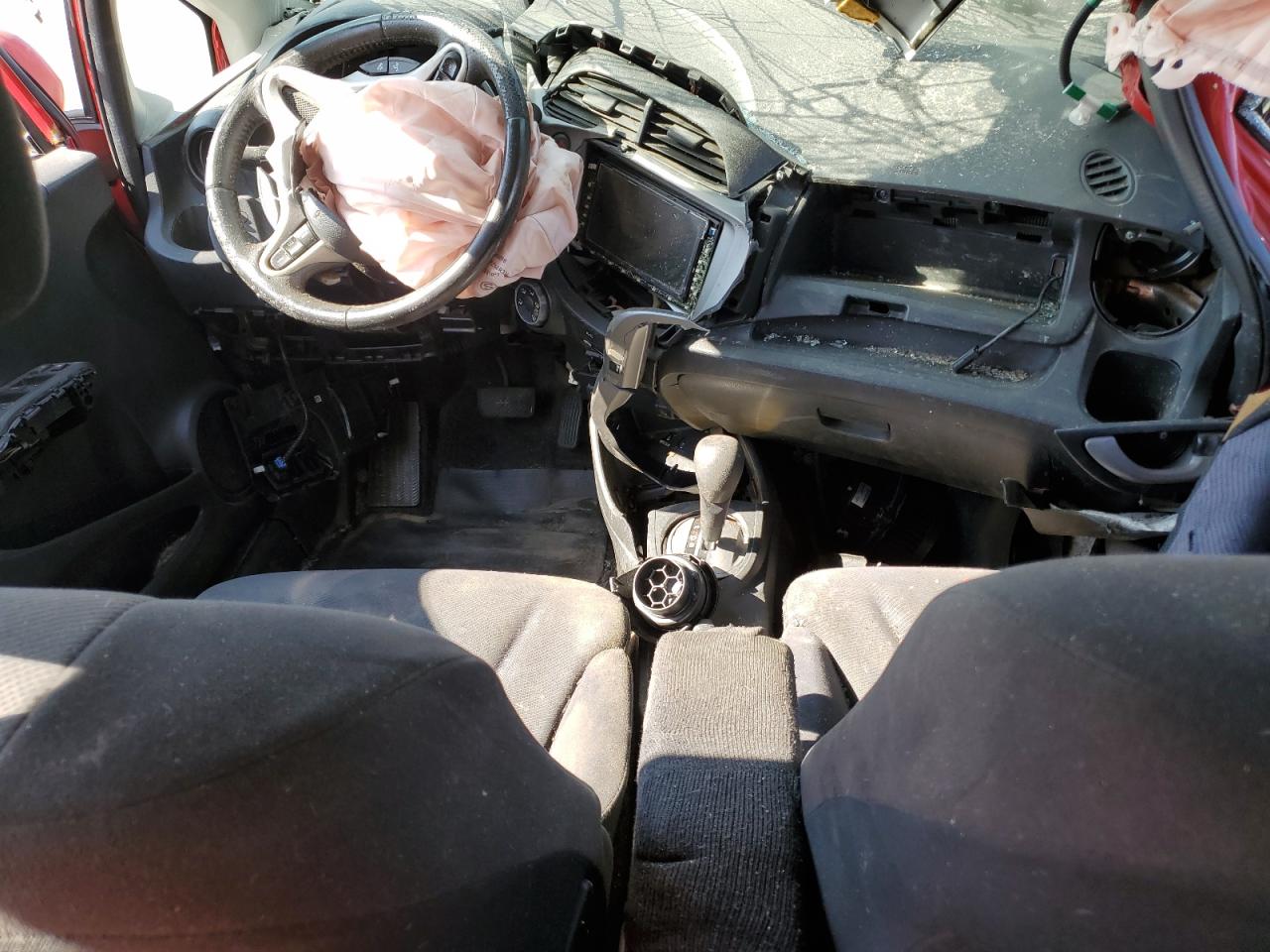 2010 Honda Fit VIN JHMGE8H65AS003391 Copart auction photo, front end / replaced vin damage thumbnail 8