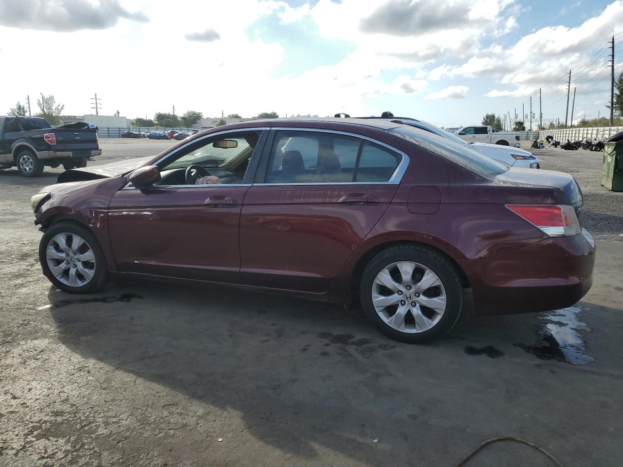 2010 Honda Accord VIN 1HGCP2F87AA120036 Copart auction photo, front end damage thumbnail 2