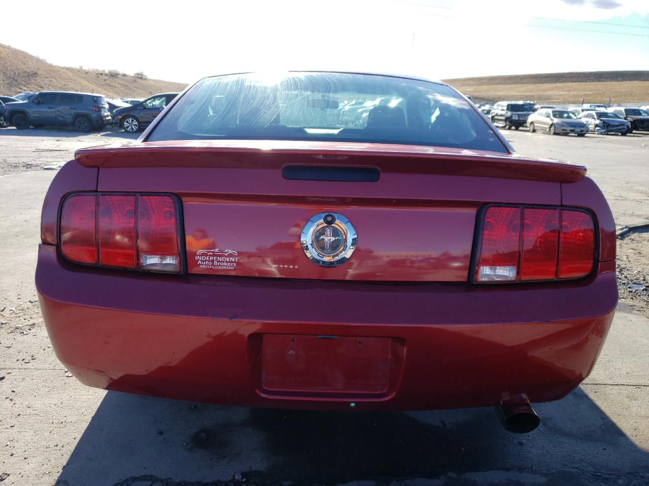 2007 Ford Mustang VIN 1ZVFT80NX75264719 Copart auction photo, front end / side damage thumbnail 6