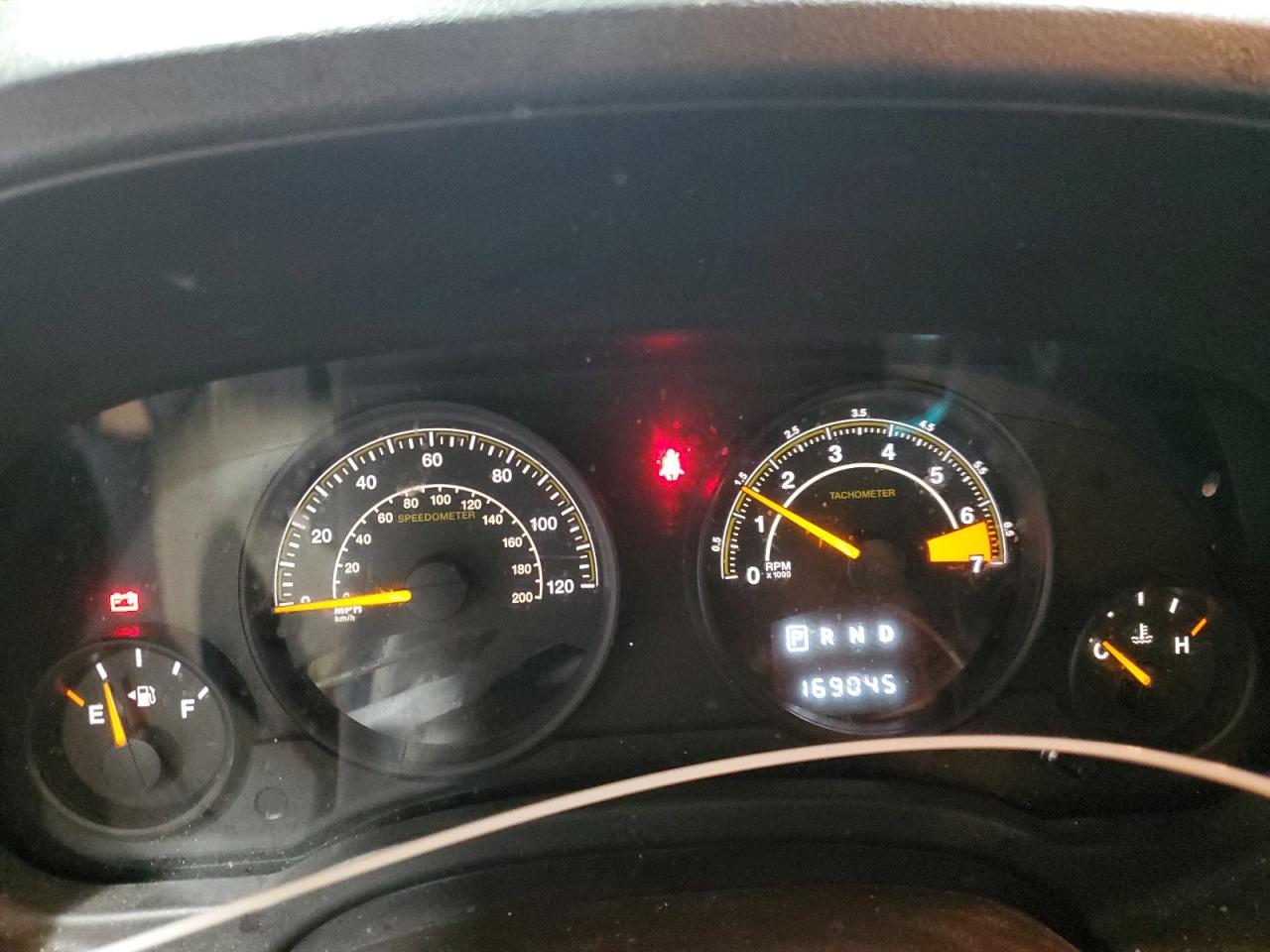 2017 Jeep Liberty (Patriot) VIN 1C4NJPFB9HD184282 Copart auction photo, front end / mechanical damage thumbnail 9