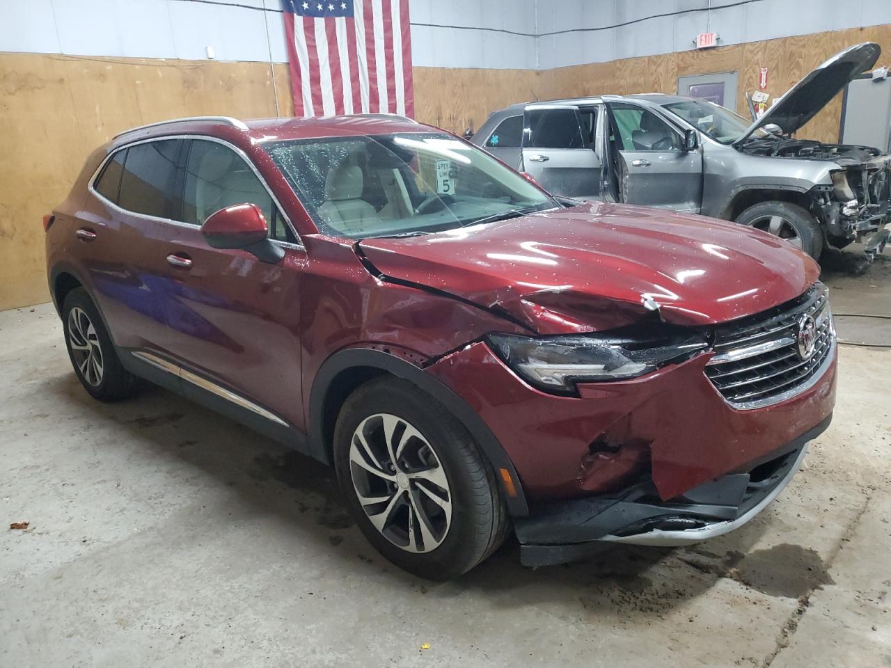 2021 Buick Envision VIN LRBFZPR42MD085547 Copart auction photo, front end / minor dent/scratches damage thumbnail 4