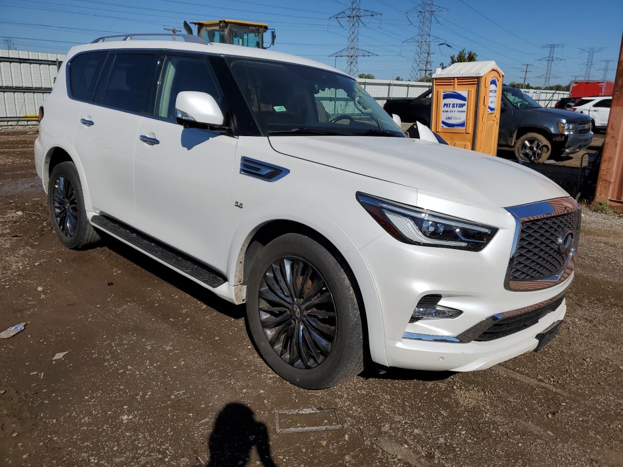 2018 Infiniti QX80 VIN JN8AZ2NE1J9194758 Copart auction photo, front end / minor dent/scratches damage thumbnail 4