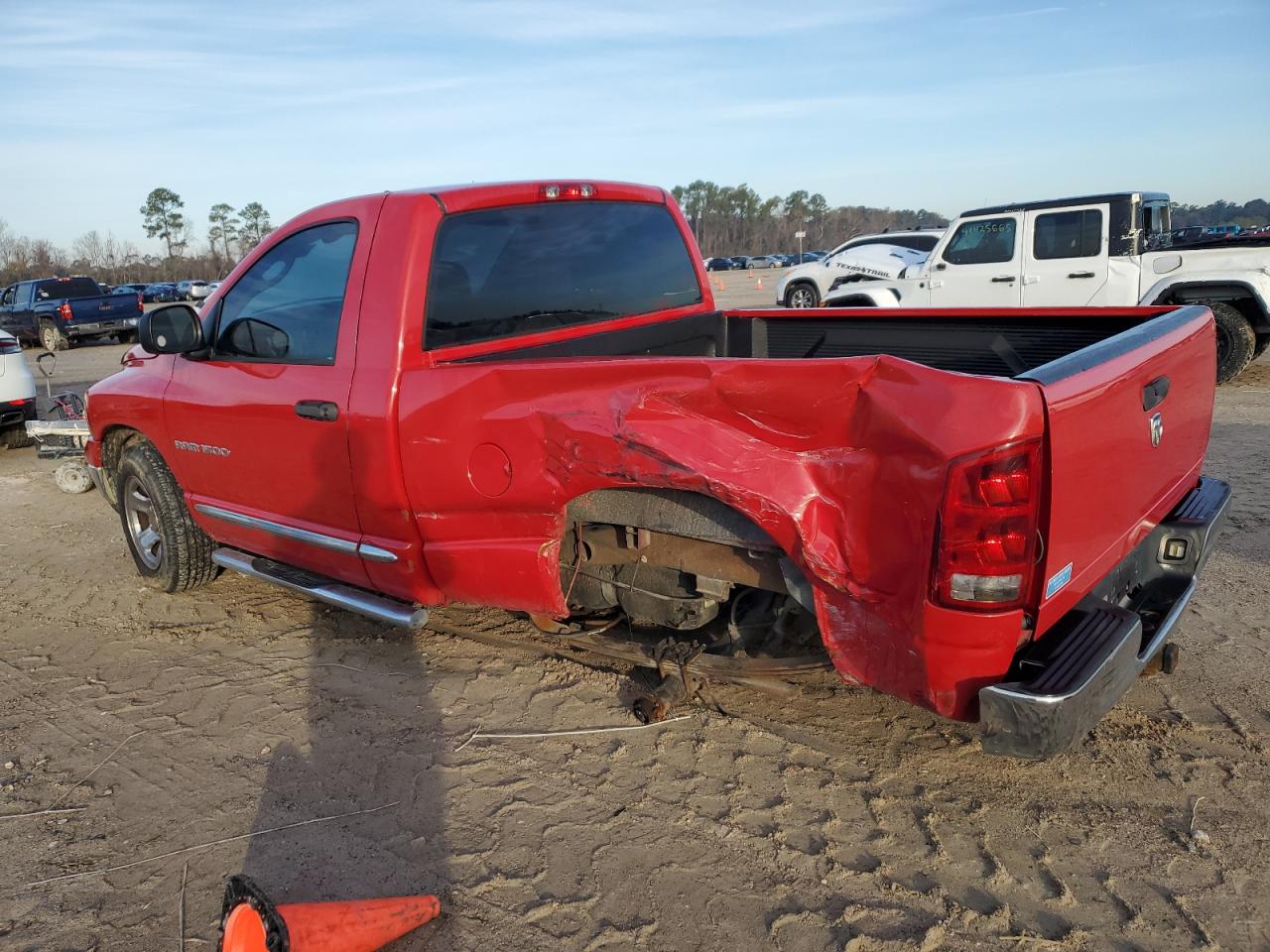 2005 Dodge RAM VIN 1D7HA16K95J640584 Copart auction photo, rear end damage thumbnail 2
