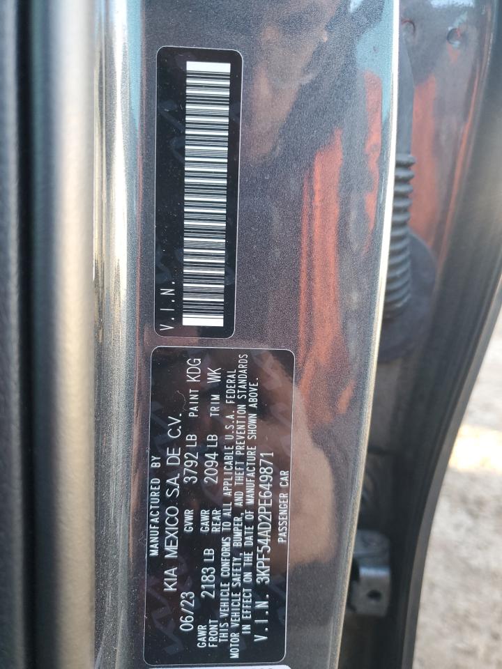 2023 KIA Forte VIN 3KPF54AD2PE649871 Copart auction photo, front end damage thumbnail 13