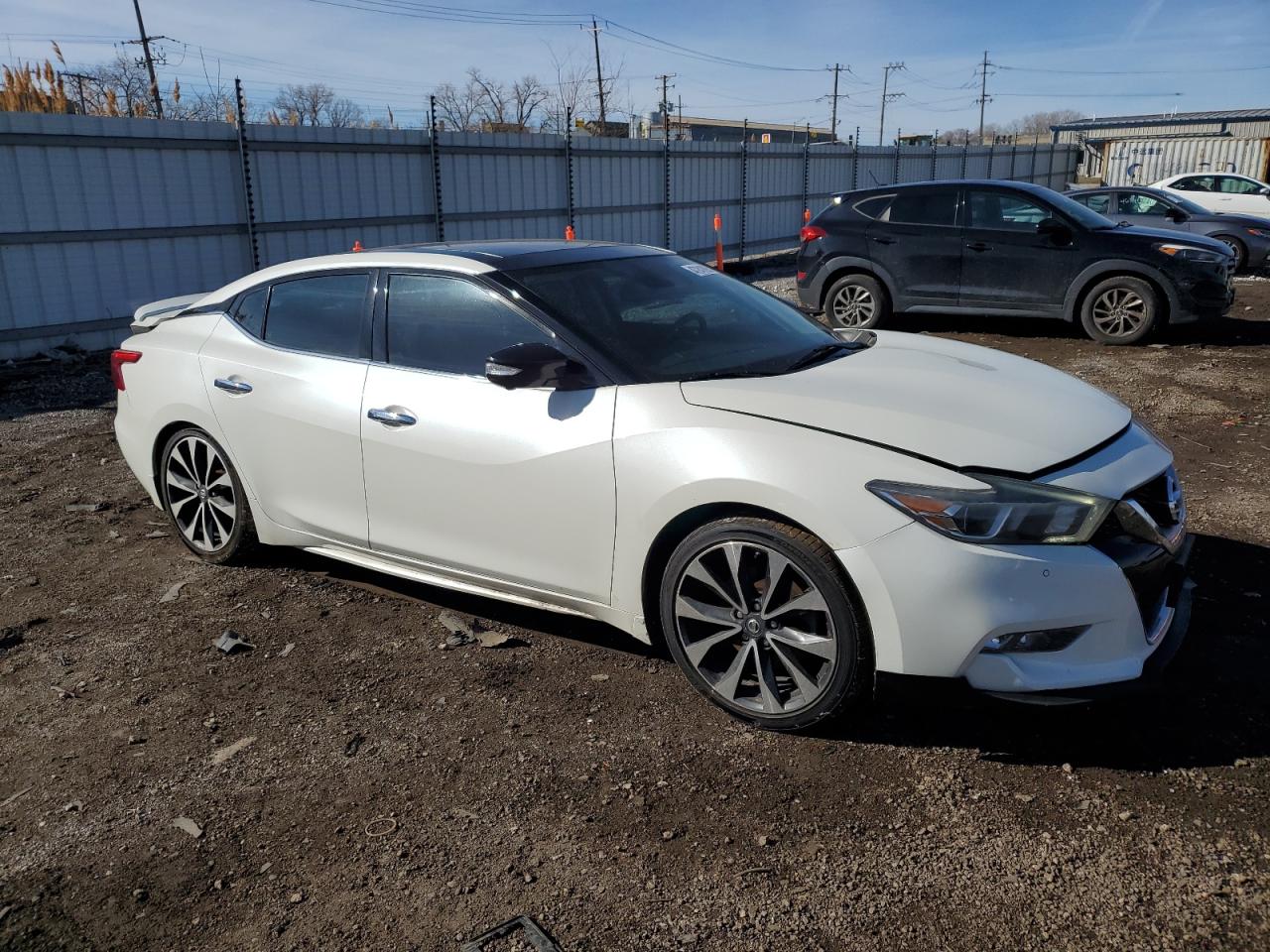 2017 Nissan Maxima VIN 1N4AA6AP5HC384129 Copart auction photo, side / rear end damage thumbnail 4