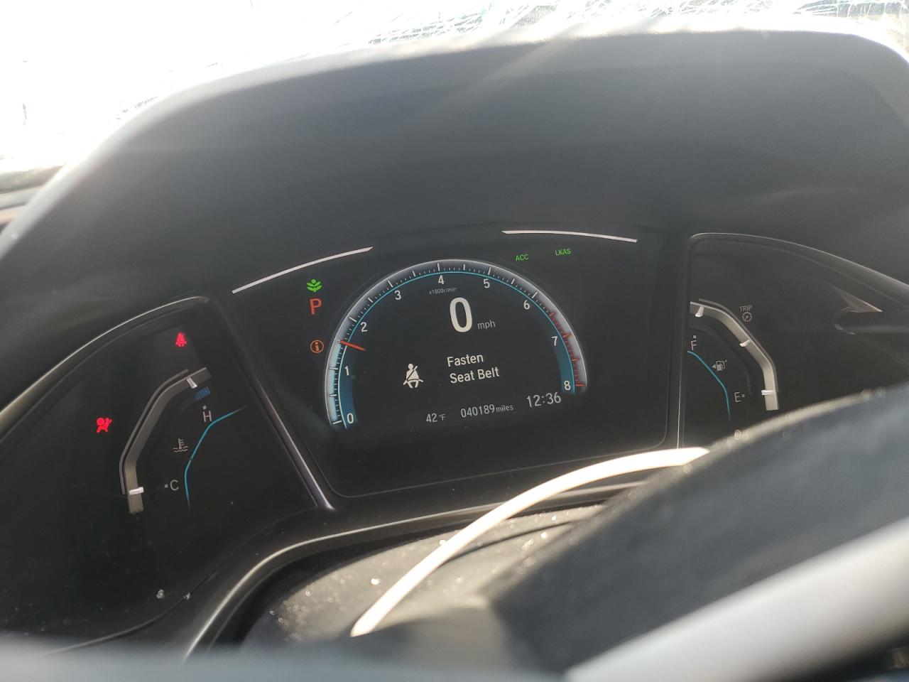 2021 Honda Civic VIN SHHFK7H66MU207262 Copart auction photo, rollover damage thumbnail 9