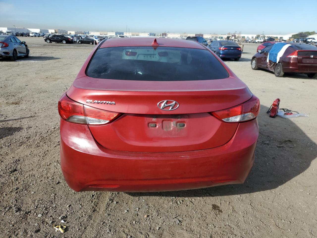 2013 Hyundai Elantra VIN KMHDH4AE0DU970078 Copart auction photo, front end damage thumbnail 6