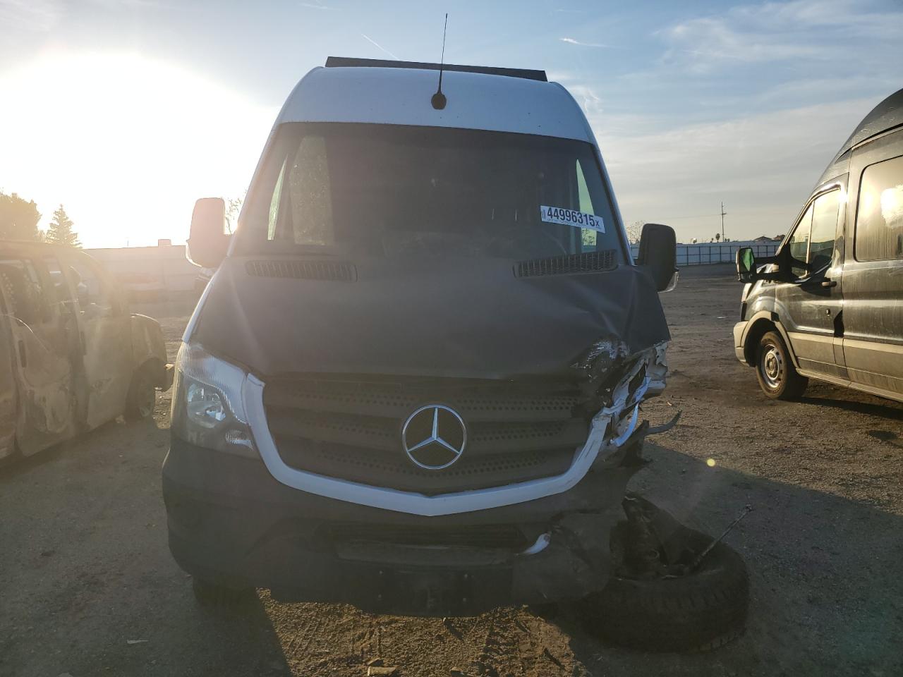 2018 Mercedes-Benz Sprinter VIN WD3FE7CD8JP594147 Copart auction photo, front end / undercarriage damage thumbnail 5