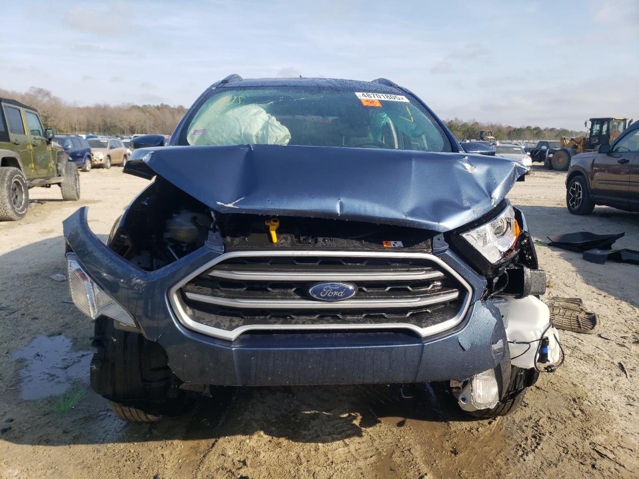 2022 Ford EcoSport VIN MAJ6S3GL0NC464830 Copart auction photo, front end / side damage thumbnail 5