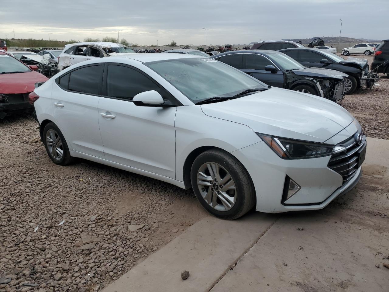 2020 Hyundai Elantra VIN 5NPD84LF7LH542947 Copart auction photo, rear end damage thumbnail 4