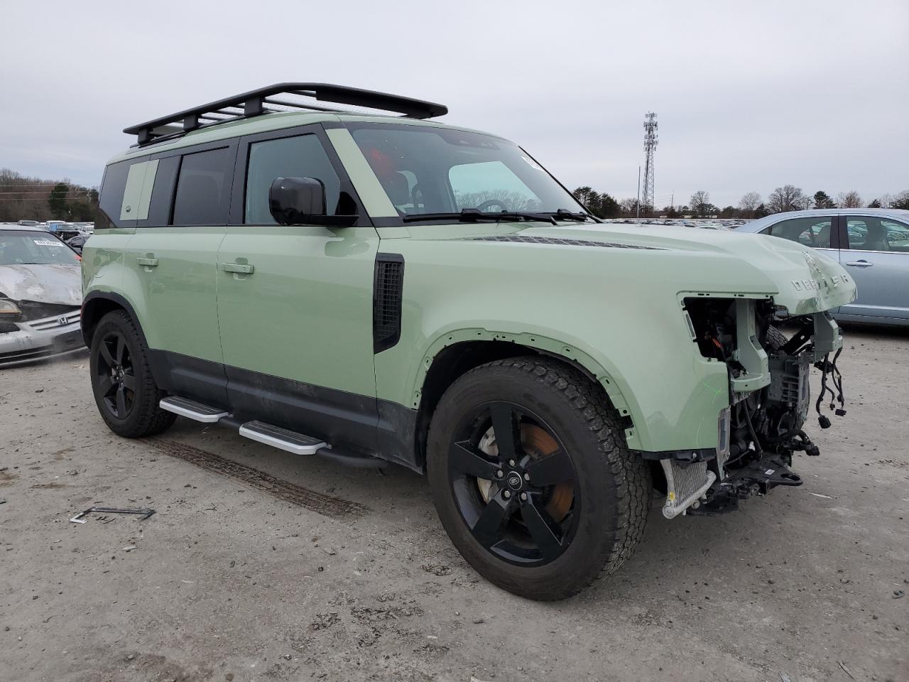 2023 Land Rover Defender VIN SALEW7EU5P2172394 Copart auction photo, front end damage thumbnail 4