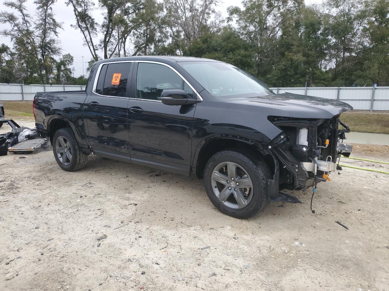 2021 Honda Ridgeline VIN 5FPYK3F51MB009175 Copart auction photo, all over damage thumbnail 4