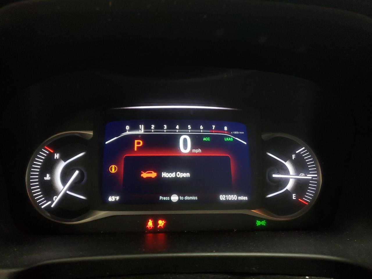 2022 Honda Passport VIN 5FNYF8H51NB031914 Copart auction photo, front end damage thumbnail 9