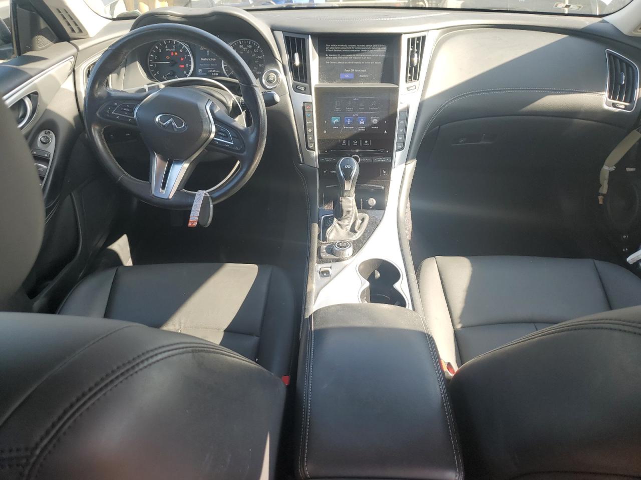 2019 Infiniti Q50 VIN JN1EV7AP2KM541996 Copart auction photo, front end / side damage thumbnail 8