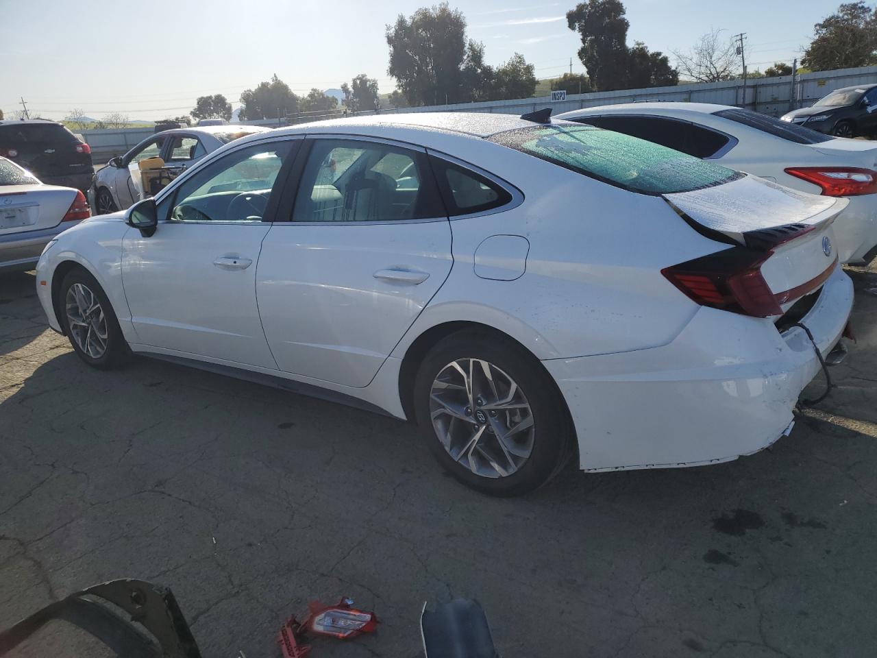 2022 Hyundai Sonata VIN KMHL64JA5NA236148 Copart auction photo, rear end damage thumbnail 2