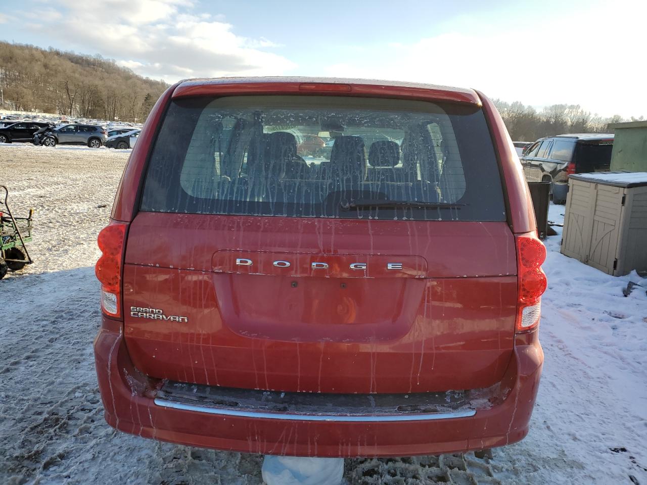 2013 Dodge Caravan VIN 2C4RDGBG8DR507822 Copart auction photo, front end / side damage thumbnail 6