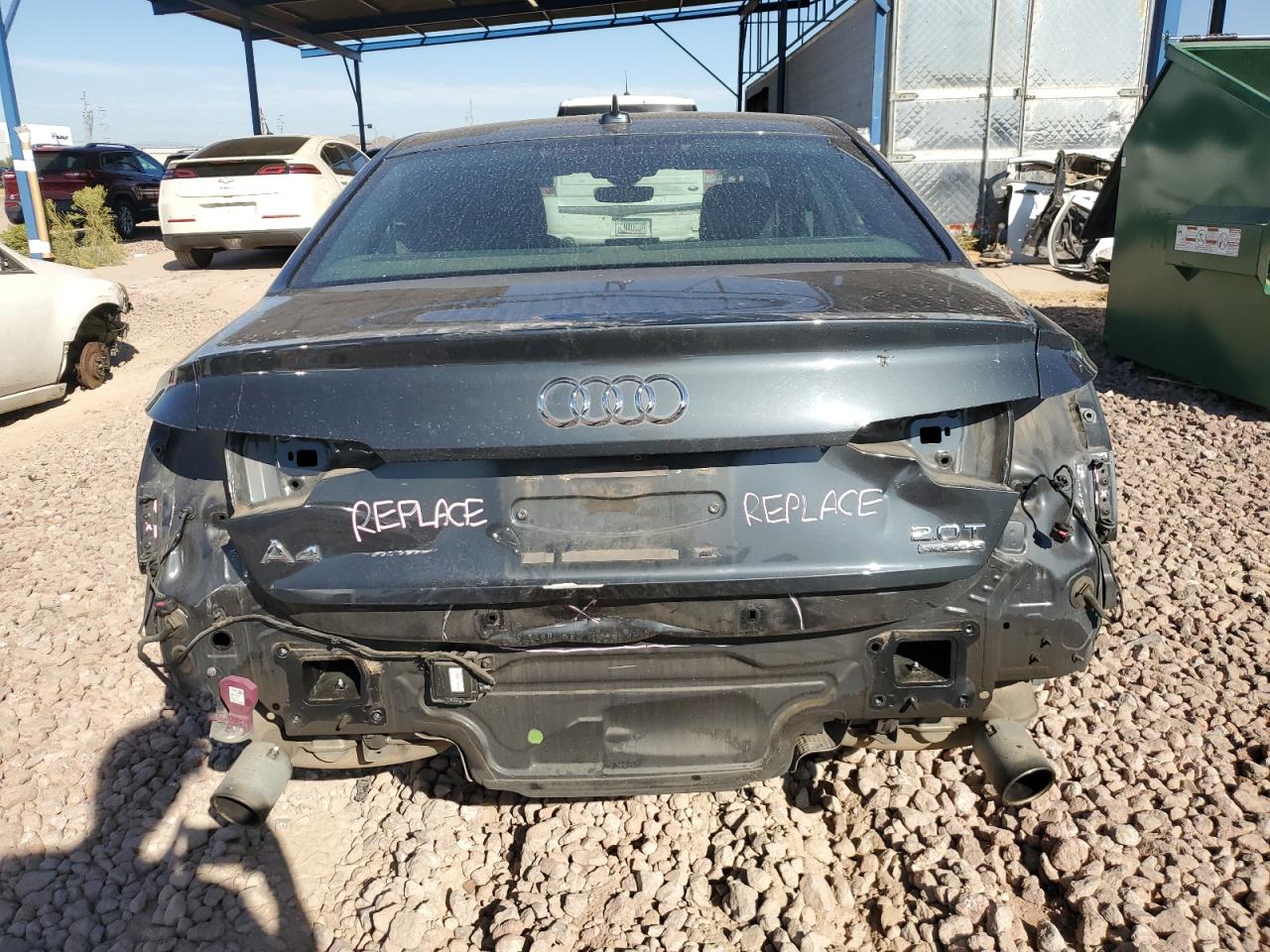 2017 Audi A4 VIN WAUFNAF43HN069854 Copart auction photo, rear end damage thumbnail 6