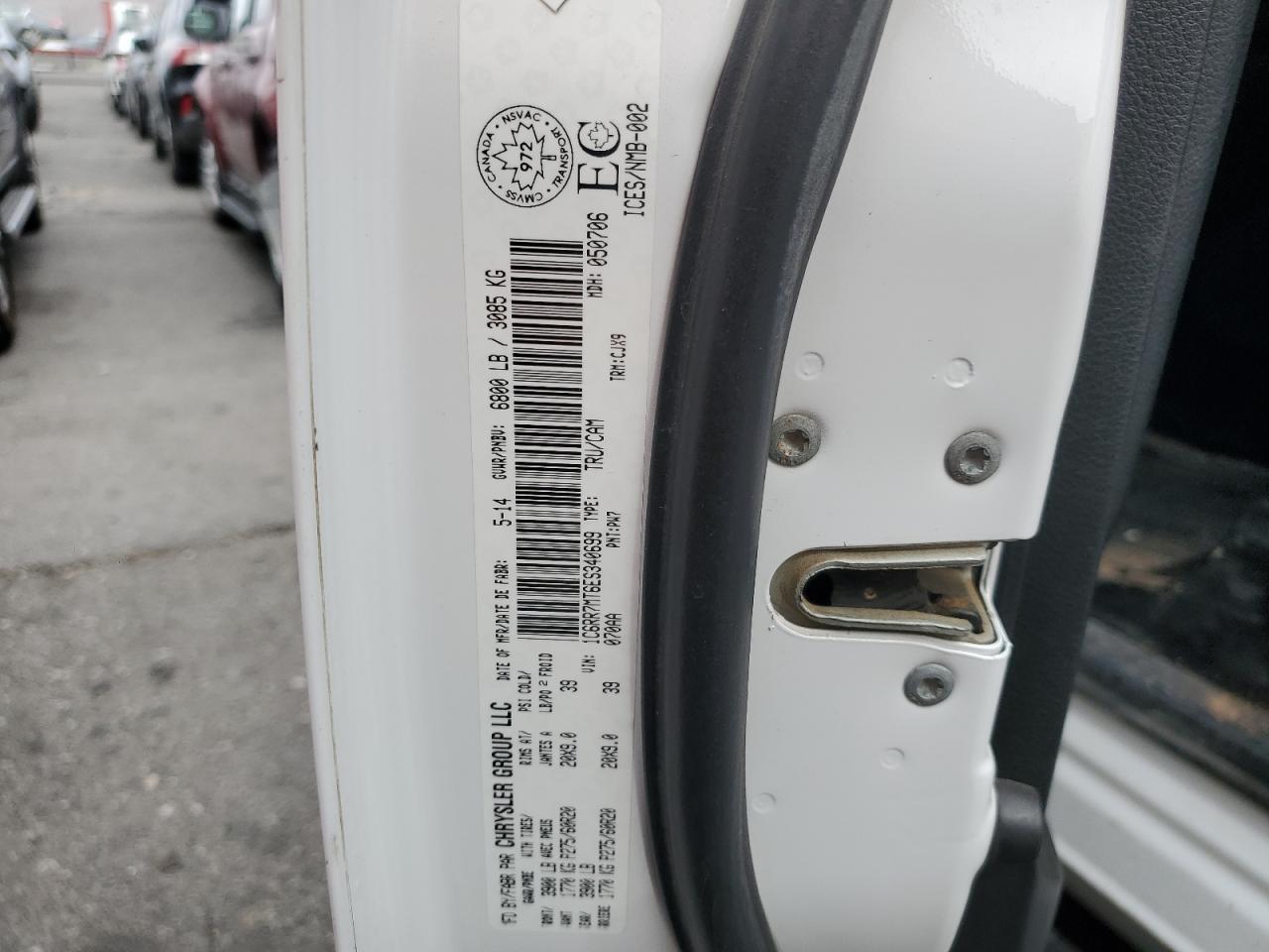 2014 RAM 1500 VIN 1C6RR7MT6ES340699 Copart auction photo, front end damage thumbnail 12