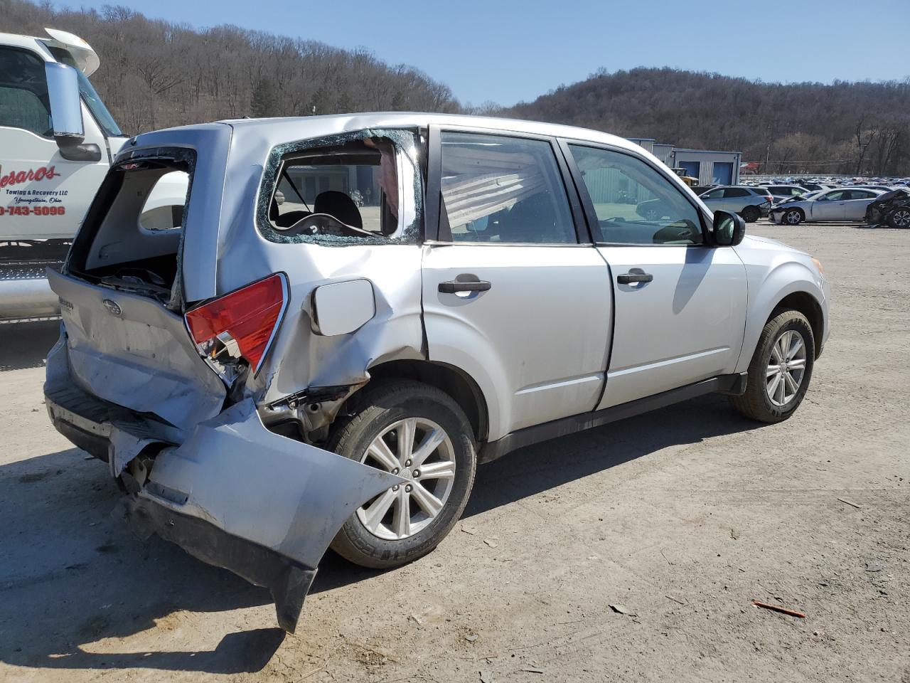2009 Subaru Forester VIN JF2SH61689H726373 Copart auction photo, rear end / side damage thumbnail 3
