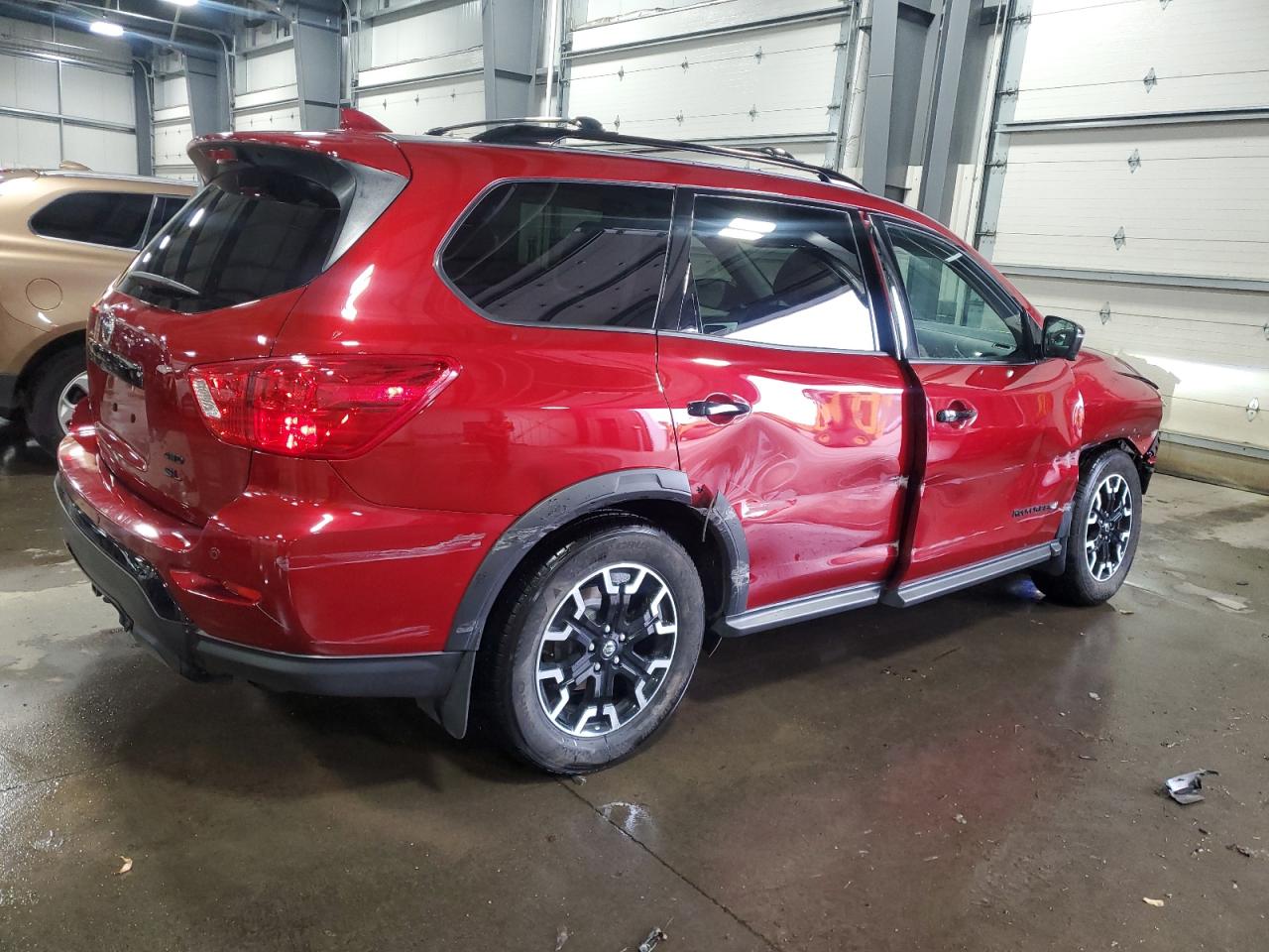 2020 Nissan Pathfinder VIN 5N1DR2CM7LC624426 Copart auction photo, side / front end damage thumbnail 3