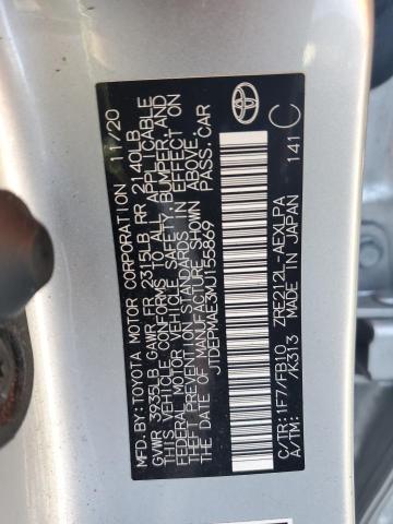 2021 Toyota Corolla VIN JTDEPMAE3MJ155869 Copart auction photo, front end / side damage thumbnail 12