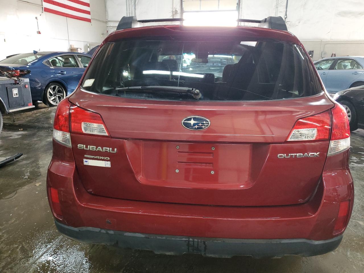 2013 Subaru Outback VIN 4S4BRCCCXD3267068 Copart auction photo, front end / side damage thumbnail 6