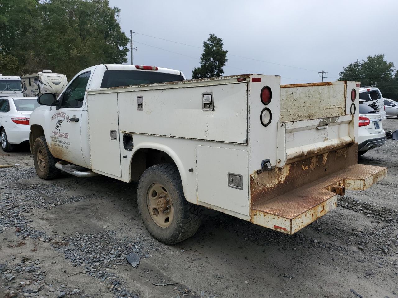 2008 Chevrolet Silverado VIN 1GCHC24K78E138831 Copart auction photo, side damage thumbnail 2