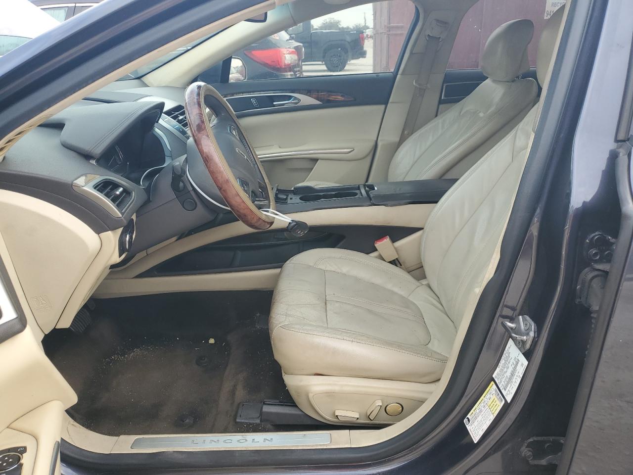 2014 Lincoln MKZ VIN 3LN6L2LUXER829253 Copart auction photo, all over damage thumbnail 7