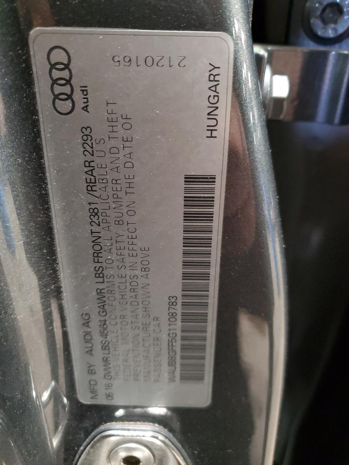 2016 Audi A3 VIN WAUB8GFF5G1108783 Copart auction photo, rear end / side damage thumbnail 13