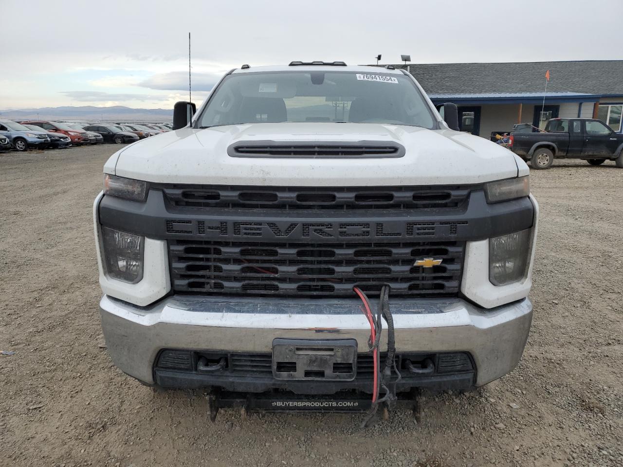 2020 Chevrolet Silverado VIN 1GC4YSE75LF335378 Copart auction photo, front end / side damage thumbnail 5