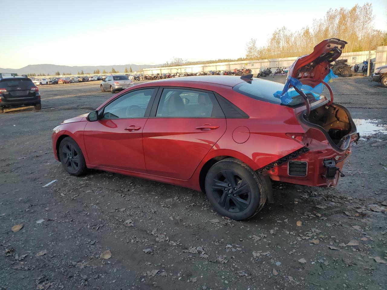 2021 Hyundai Elantra VIN 5NPLM4AG1MH046515 Copart auction photo, rear end damage thumbnail 2