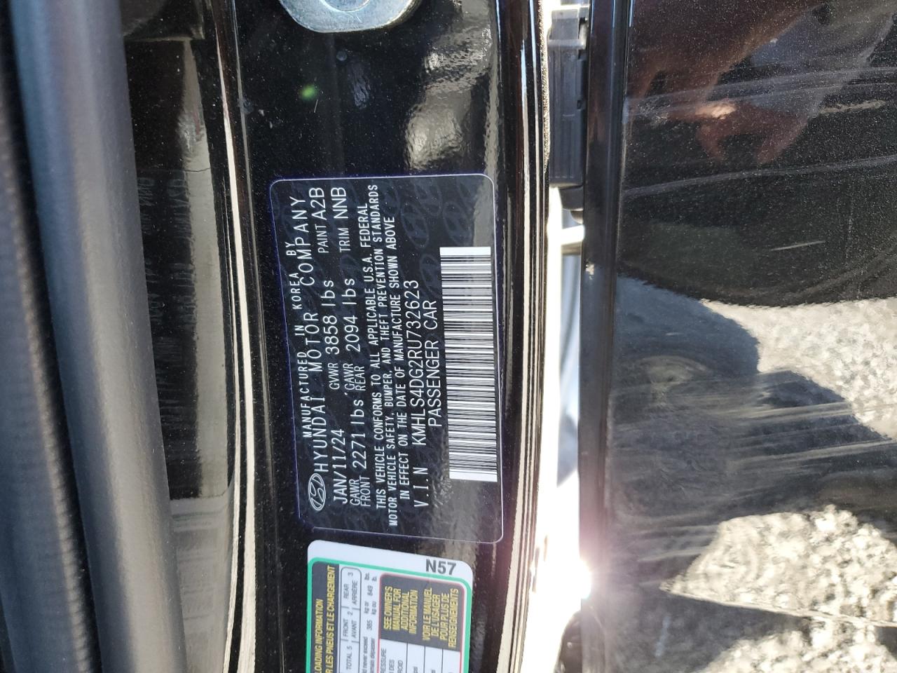 2024 Hyundai Elantra VIN KMHLS4DG2RU732623 Copart auction photo, front end damage thumbnail 14