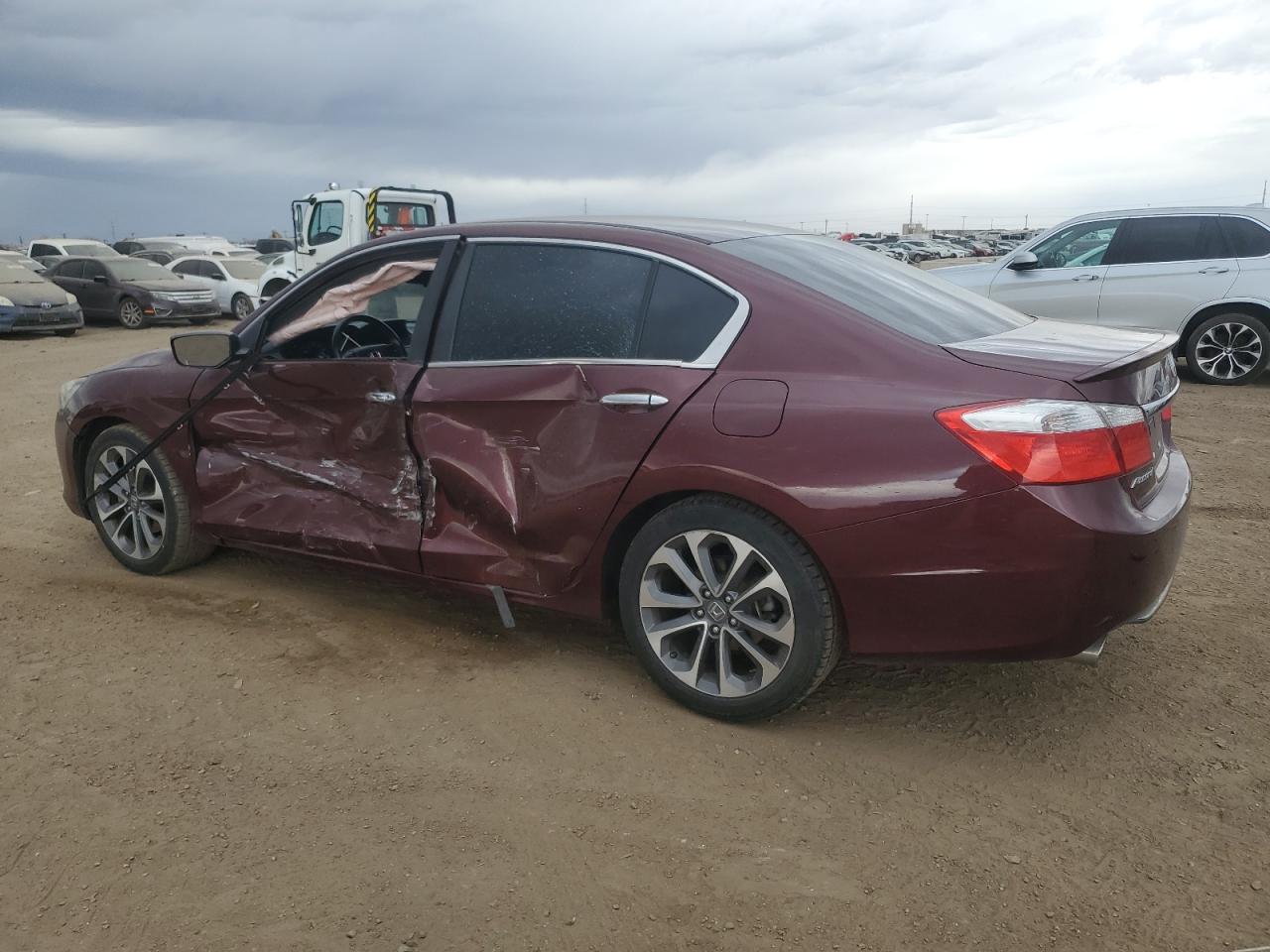 2015 Honda Accord VIN 1HGCR2F55FA209319 Copart auction photo, side damage thumbnail 2