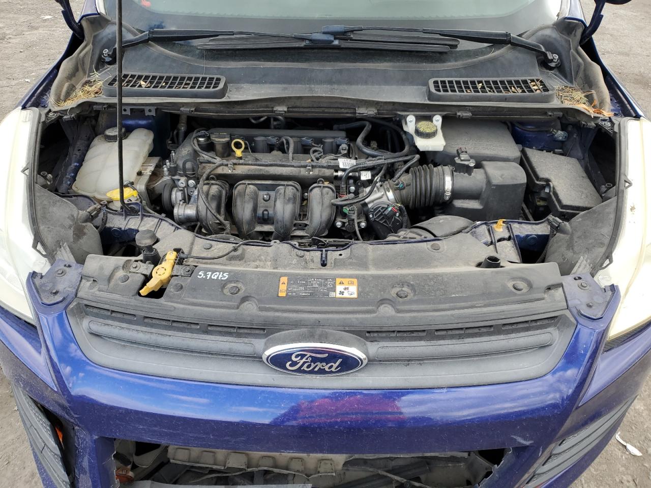 2013 Ford Escape VIN 1FMCU0F7XDUC62382 Copart auction photo, front end damage thumbnail 13