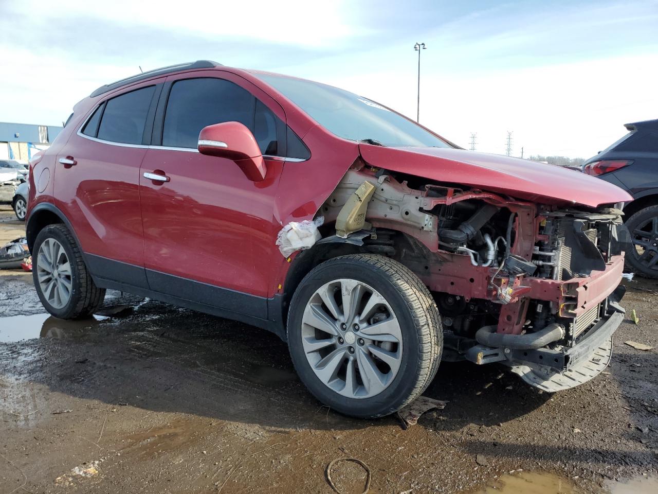 2018 Buick Encore VIN KL4CJESBXJB619517 Copart auction photo, front end / side damage thumbnail 4